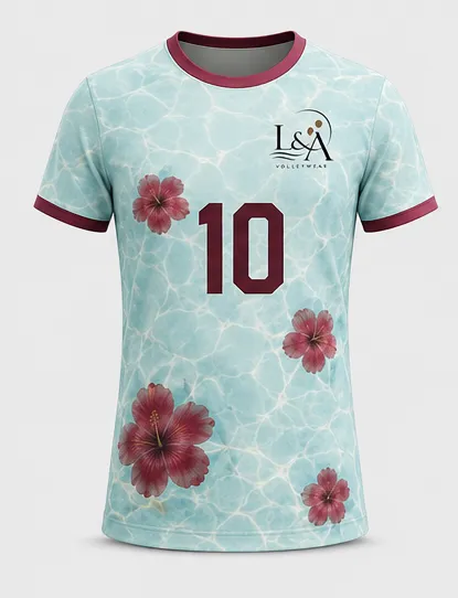 Herren-Volleyballtrikot - Sommerkollektion - Lilie