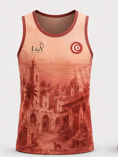Herren-Volleyballtanktop - World-Kollektion - Tunesien
